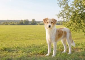 Hund auf einer Wiese Hund einschätzen